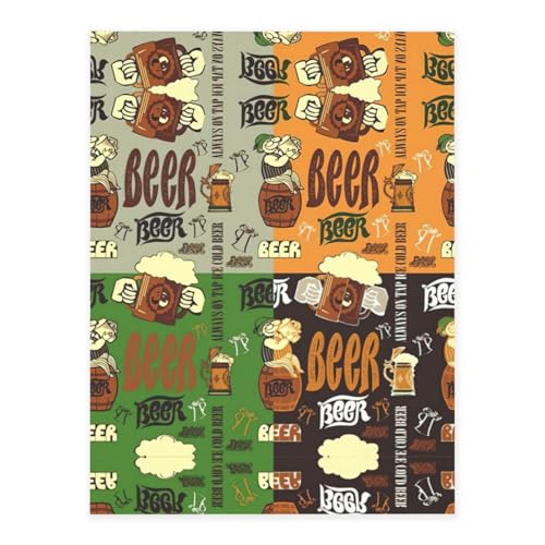 Bier-Druck-Kristall-Aufkleber zum Basteln, niedliche Aufkleber, Bastelbedarf für Damen und Herren, für Laptop, Skateboard von KAPPTYY
