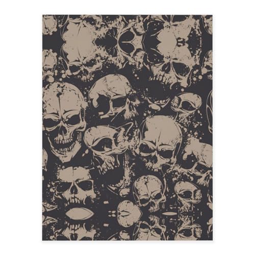 Coole Retro-Totenkopf-Grafik-Druck-Kristall-Aufkleber zum Basteln, niedliche Aufkleber, Bastelbedarf für Damen und Herren, für Laptop, Skateboard von KAPPTYY
