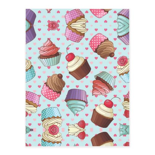Cupcake-Muster, Kristall-Aufkleber zum Basteln, niedliche Aufkleber, Bastelbedarf für Damen und Herren, für Laptop, Skateboard von KAPPTYY