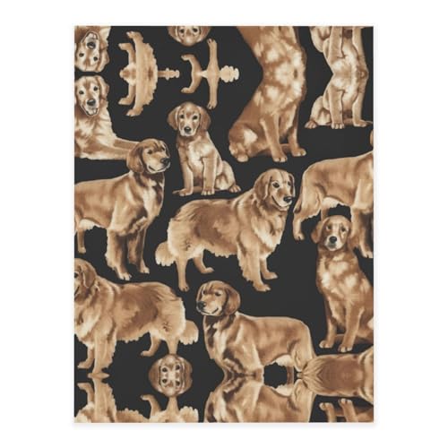 Golden Retrievers Druck-Kristall-Aufkleber zum Basteln, niedliche Aufkleber, Bastelbedarf für Damen und Herren, für Laptop, Skateboard von KAPPTYY