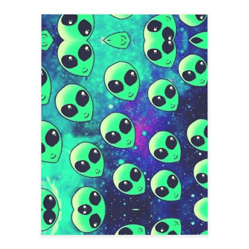 Grüne Aliens-Druck-Kristall-Aufkleber zum Basteln, niedliche Aufkleber, Bastelbedarf für Damen und Herren, für Laptop, Skateboard von KAPPTYY