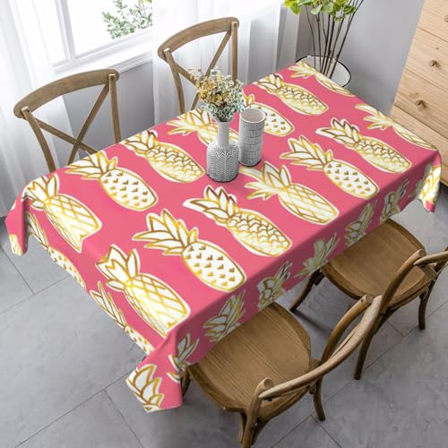 KAPPTYY Elegante Party-Tischdecke mit Ananas-Druck, mit weichem, dickem Stoff für Bankett-Feiern KAPPTYY Elegante Party-Tischdecke mit Ananas-Druck, mit weichem, dickem Stoff für Bankett-Feiern von KAPPTYY