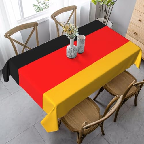 KAPPTYY Elegante Party-Tischdecke mit Deutschlandflaggen-Druck, mit weichem, dickem Stoff für Bankett-Feiern KAPPTYY Elegante Party-Tischdecke mit Deutschlandflaggen-Druck, mit weichem, dickem Stoff für Bankett-Feiern von KAPPTYY