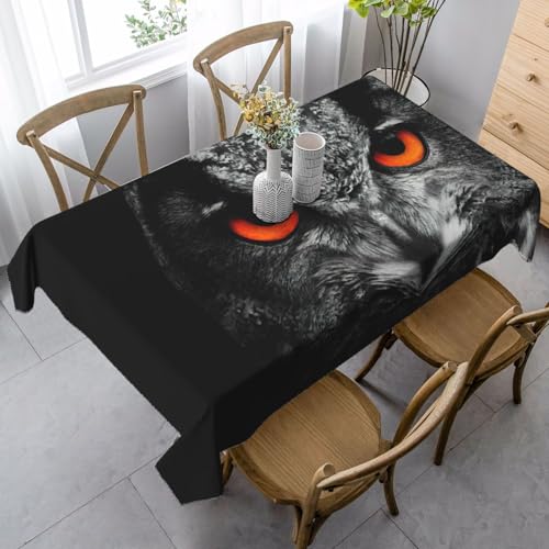 KAPPTYY Elegante Party-Tischdecke mit Eulenaugen und weichem, dickem Stoff für Bankett-Feiern KAPPTYY Elegante Party-Tischdecke mit Eulenaugen und weichem, dickem Stoff für Bankett-Feiern von KAPPTYY