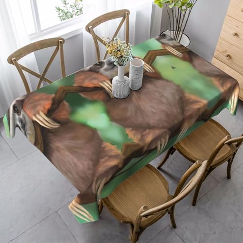 KAPPTYY Elegante Party-Tischdecke mit Faultier-Druck, mit weichem, dickem Stoff für Bankett-Feiern KAPPTYY Elegante Party-Tischdecke mit Faultier-Druck, mit weichem, dickem Stoff für Bankett-Feiern von KAPPTYY