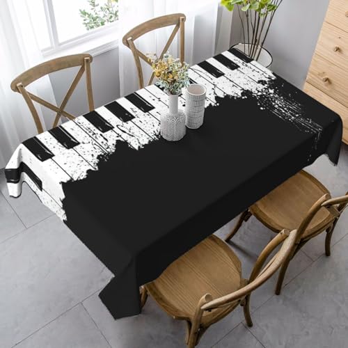 KAPPTYY Elegante Party-Tischdecke mit Klavierdruck, mit weichem, dickem Stoff für Bankett-Feiern KAPPTYY Elegante Party-Tischdecke mit Klavierdruck, mit weichem, dickem Stoff für Bankett-Feiern von KAPPTYY
