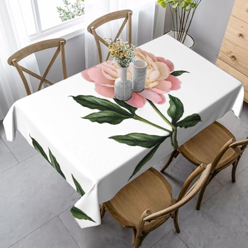 KAPPTYY Elegante Party-Tischdecke mit Pfingstrosen-Druck, aus weichem, dickem Stoff für Bankett-Feiern KAPPTYY Elegante Party-Tischdecke mit Pfingstrosen-Druck, aus weichem, dickem Stoff für Bankett-Feiern von KAPPTYY