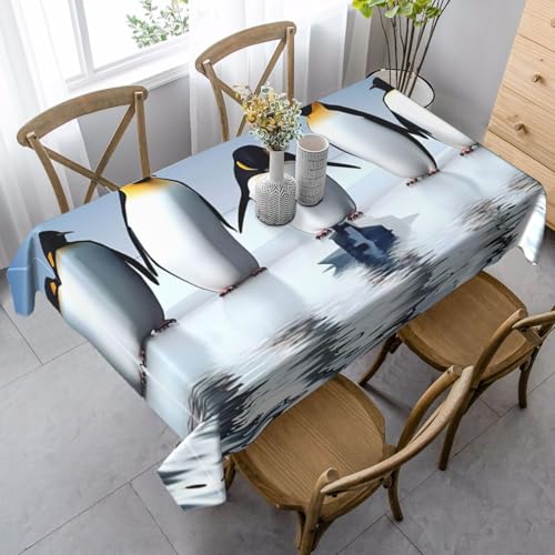 KAPPTYY Elegante Party-Tischdecke mit Pinguin-Druck, aus weichem, dickem Stoff für Bankett-Feiern KAPPTYY Elegante Party-Tischdecke mit Pinguin-Druck, aus weichem, dickem Stoff für Bankett-Feiern von KAPPTYY