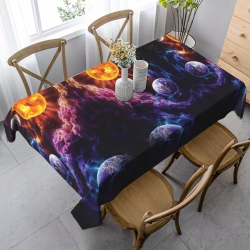 KAPPTYY Elegante Party-Tischdecke mit Planetendruck, mit weichem, dickem Stoff für Bankett-Feiern KAPPTYY Elegante Party-Tischdecke mit Planetendruck, mit weichem, dickem Stoff für Bankett-Feiern von KAPPTYY