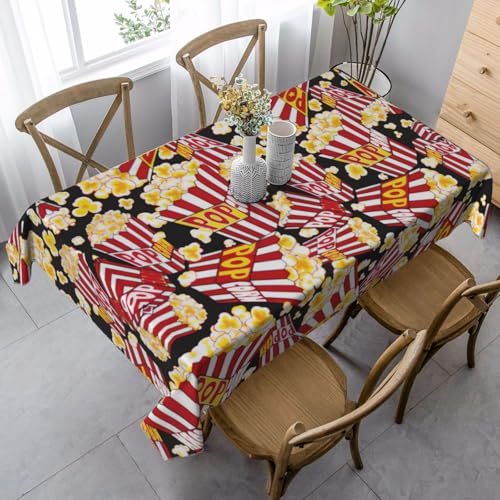 KAPPTYY Elegante Party-Tischdecke mit Popcorn-Druck, aus weichem, dickem Stoff für Bankett-Feiern KAPPTYY Elegante Party-Tischdecke mit Popcorn-Druck, aus weichem, dickem Stoff für Bankett-Feiern von KAPPTYY