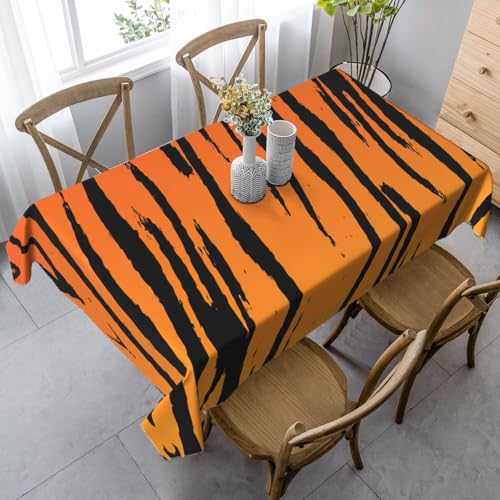 KAPPTYY Elegante Party-Tischdecke mit Tigerstreifen-Druck, aus weichem, dickem Stoff für Bankett-Feiern KAPPTYY Elegante Party-Tischdecke mit Tigerstreifen-Druck, aus weichem, dickem Stoff für Bankett-Feiern von KAPPTYY