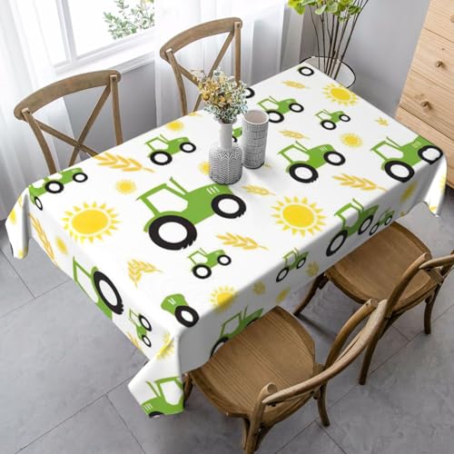 KAPPTYY Elegante Party-Tischdecke mit Traktor-Farming-Druck, mit weichem, dickem Stoff für Bankett-Feiern KAPPTYY Elegante Party-Tischdecke mit Traktor-Farming-Druck, mit weichem, dickem Stoff für Bankett-Feiern von KAPPTYY