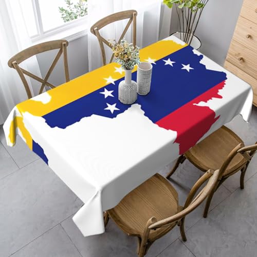 KAPPTYY Elegante Party-Tischdecke mit Venezuela-Flaggen-Druck, mit weichem, dickem Stoff für Bankett-Feiern KAPPTYY Elegante Party-Tischdecke mit Venezuela-Flaggen-Druck, mit weichem, dickem Stoff für Bankett-Feiern von KAPPTYY