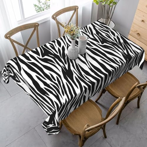 KAPPTYY Elegante Party-Tischdecke mit Zebra-Druck, mit weichem, dickem Stoff für Bankett-Feiern KAPPTYY Elegante Party-Tischdecke mit Zebra-Druck, mit weichem, dickem Stoff für Bankett-Feiern von KAPPTYY