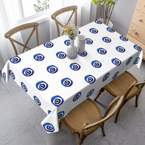 KAPPTYY Elegante Party-Tischdecke mit bösen Blicken, mit weichem, dickem Stoff für Bankett-Feiern von KAPPTYY
