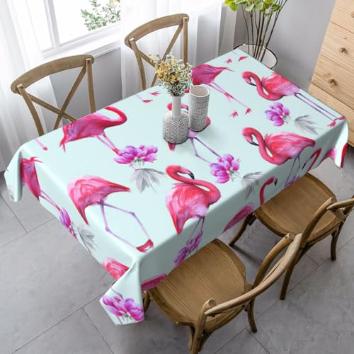 KAPPTYY Elegante Party-Tischdecke mit rosafarbenem Flamingo-Druck, mit weichem, dickem Stoff für Bankett-Feiern KAPPTYY Elegante Party-Tischdecke mit rosafarbenem Flamingo-Druck, mit weichem, dickem Stoff für Bankett-Feiern von KAPPTYY
