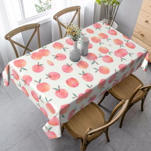 KAPPTYY Elegante Party-Tischdecke mit weichem, dickem Stoff für Bankett-Feier, Rosa mit Pfirsich-Druck KAPPTYY Elegante Party-Tischdecke mit weichem, dickem Stoff für Bankett-Feier, Rosa mit Pfirsich-Druck von KAPPTYY