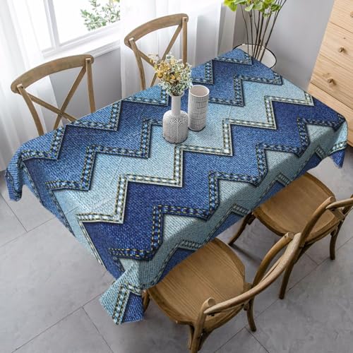 KAPPTYY Elegante Party-Tischdecke mit weichem dickem Stoff für Bankett-Feier, Blau mit Farbverlauf KAPPTYY Elegante Party-Tischdecke mit weichem dickem Stoff für Bankett-Feier, Blau mit Farbverlauf von KAPPTYY