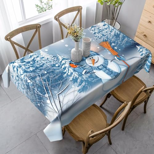 KAPPTYY Fester Schneemann-Druck, elegante Party-Tischdecke mit weichem, dickem Stoff für Bankett-Feiern KAPPTYY Fester Schneemann-Druck, elegante Party-Tischdecke mit weichem, dickem Stoff für Bankett-Feiern von KAPPTYY