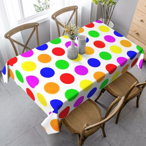 KAPPTYY Schöne gepunktete Tischdecke, elegante Party-Tischdecke mit weichem, dickem Stoff für Bankett-Feiern KAPPTYY Schöne gepunktete Tischdecke, elegante Party-Tischdecke mit weichem, dickem Stoff für Bankett-Feiern von KAPPTYY
