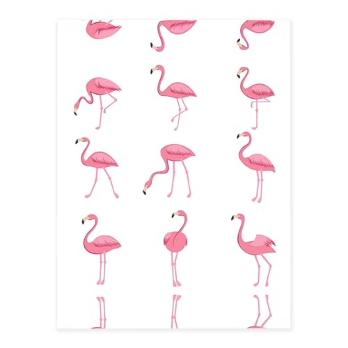Kristall-Aufkleber mit Flamingos auf weißem Druck, zum Basteln, niedliche Aufkleber, Bastelbedarf für Damen und Herren, für Laptop, Skateboard von KAPPTYY