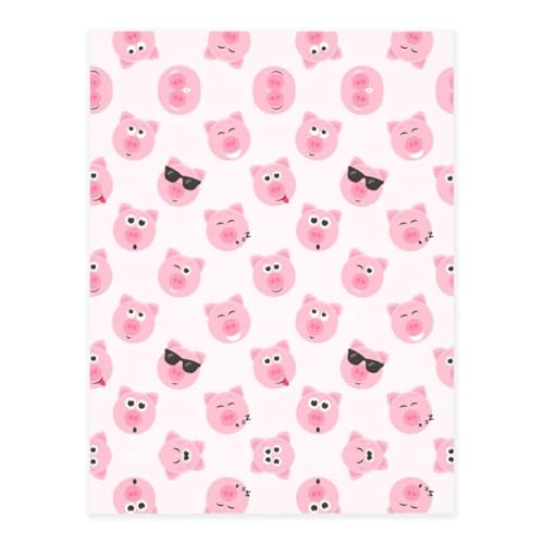 Lustige rosa Schweine-Gesichtsdruck-Kristall-Aufkleber zum Basteln, niedliche Aufkleber, Bastelbedarf für Damen und Herren, für Laptop, Skateboard von KAPPTYY