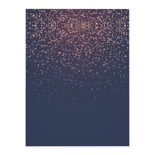 Marineblauer Himmel und Sterne, Kristall-Aufkleber zum Basteln, niedliche Aufkleber, Bastelbedarf für Damen und Herren, für Laptop, Skateboard von KAPPTYY