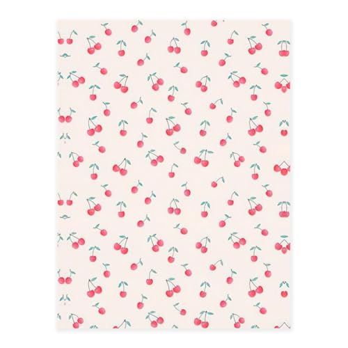 Schöne rote Kirsch-Druck-Kristall-Aufkleber zum Basteln, niedliche Aufkleber, Bastelbedarf für Damen und Herren, für Laptop, Skateboard von KAPPTYY