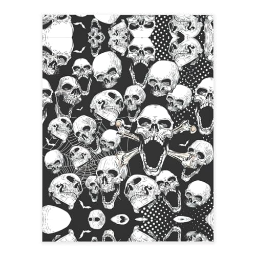 Totenkopf-Hintergrunddruck, Kristall-Aufkleber zum Basteln, niedliche Aufkleber, Bastelbedarf für Damen und Herren, für Laptop, Skateboard von KAPPTYY