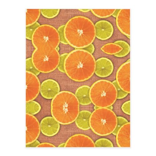 Zitronen- und Orangen-Druck-Kristall-Aufkleber zum Basteln, niedliche Aufkleber, Bastelbedarf für Damen und Herren, für Laptop, Skateboard von KAPPTYY