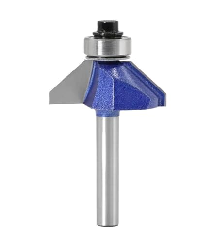 1PC/4PCS 6mm Schaft 45 Grad Fase Router Bit Die Hochwertige Kante Formung Bevel Holzbearbeitung Fräser for Holz Bits(6X31) von KAPQIN
