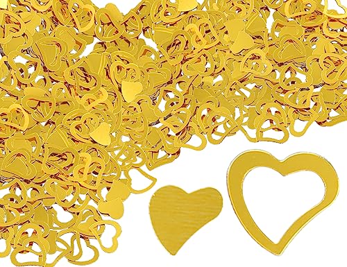 KAPSING 600-700 Stück konfetti hochzeit, Goldene Hochzeit deko Tischdeko streudeko hochzeit, Glitter konfetti, Hochzeit Herz Konfetti KAPSING 600-700 Stück konfetti hochzeit, Goldene Hochzeit deko Tischdeko streudeko hochzeit, Glitter konfetti, Hochzeit Herz Konfetti von KAPSING