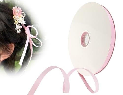 KAPSING Satinband Rosa, 6mm x 91M Schleifenband Deko Band, Bögen ribbon, schleifenband hochzeit, geschenkband hochzeit von KAPSING