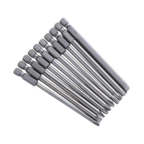 Magnetisches Schraubendreher-Set, Batch-Kopf, Stahl, Schraubendreher-Bits, Autoreparatur, elektrische Bohrmaschine, Elektrowerkzeug, 10 Stück Magnetisches Schraubendreher-Set, Batch-Kopf, Stahl, Schraubendreher-Bits, Autoreparatur, elektrische Bohrmaschine, Elektrowerkzeug, 10 Stück von KAQNTUD