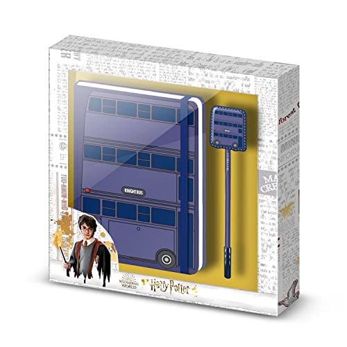 Harry Potter Knight Bus-Geschenkbox mit Tagebuch und Fashion Kugelschreiber, Blau Harry Potter Knight Bus-Geschenkbox mit Tagebuch und Fashion Kugelschreiber, Blau von KARACTERMANIA