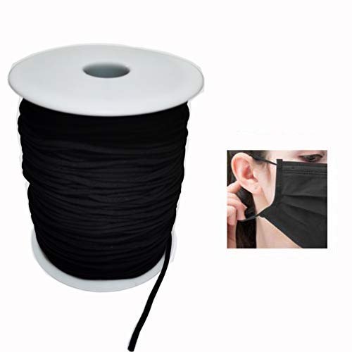 KARELIFE Gummikordel 3mm 120m Gummiband für Maske, Runde Masken Elastische Linie Gummilitze Elastikband, Rundgummi Stricknäharbeiten DIY, 120 Meters, Schwarz KARELIFE Gummikordel 3mm 120m Gummiband für Maske, Runde Masken Elastische Linie Gummilitze Elastikband, Rundgummi Stricknäharbeiten DIY, 120 Meters, Schwarz von KARELIFE