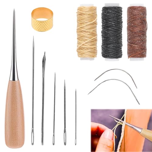 12 Stück Leder Nähnadeln Ledernadeln Hand Leder Werkzeug Set, Leder Werkzeug Set Nähahle, Leder Nähnadeln Ledernadeln Hand, Leder-Nähset, Ledernadel Leder Werkzeug Set, Ledernähnadeln, Lederwerkzeug 12 Stück Leder Nähnadeln Ledernadeln Hand Leder Werkzeug Set, Leder Werkzeug Set Nähahle, Leder Nähnadeln Ledernadeln Hand, Leder-Nähset, Ledernadel Leder Werkzeug Set, Ledernähnadeln, Lederwerkzeug von KARELLS