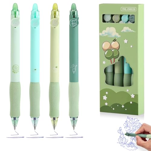 KARELLS 4 Stück Radierbarer Kugelschreiber Stifte Set, Blau 0.5mm, Radierbar, für Kinder und Erwachsene, Skizzieren, Zeichnen KARELLS 4 Stück Radierbarer Kugelschreiber Stifte Set, Blau 0.5mm, Radierbar, für Kinder und Erwachsene, Skizzieren, Zeichnen von KARELLS