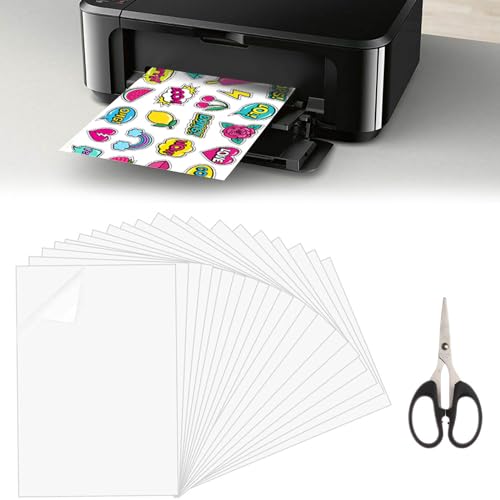 KARELLS 20 Blatt Bedruckbare Klebefolie, A4 Stickerpapier, Vinylfolie, Etiketten Selbstklebend, Universal Etiketten von KARELLS