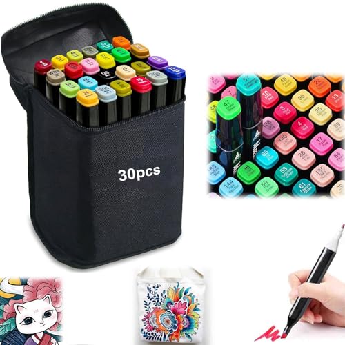 Dual Tip Marker Set, Farben Marker Set, 30 Farben Farben Marker Set, Permanent Marker Stifte Set, Alkohol Marker, Graffiti Stifte Fettige Marker,Twin Tip Marker Stifte, für Zeichnung,Design, Rendering Dual Tip Marker Set, Farben Marker Set, 30 Farben Farben Marker Set, Permanent Marker Stifte Set, Alkohol Marker, Graffiti Stifte Fettige Marker,Twin Tip Marker Stifte, für Zeichnung,Design, Rendering von KARELLS