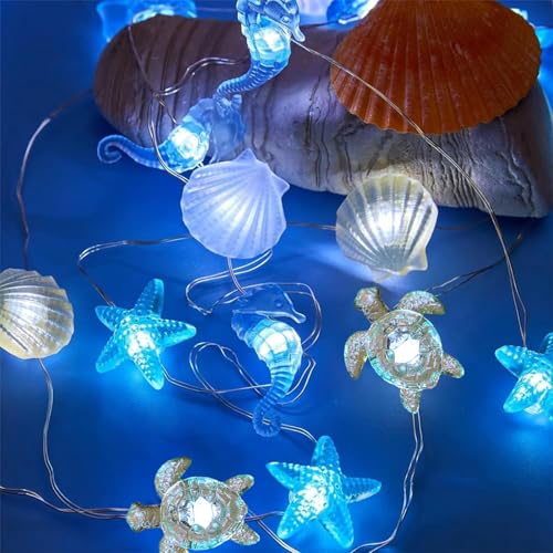 Lichterkette Meerestiere,2M 20 LED Lichterkette Kinderzimmer Meerestiere,Lichterkette Lnnen,Lichterkette Muscheln,Muschel Lichterkette,Meer Deko,Lichterketten Vorhang,Outdoor Christmas Decorations Lichterkette Meerestiere,2M 20 LED Lichterkette Kinderzimmer Meerestiere,Lichterkette Lnnen,Lichterkette Muscheln,Muschel Lichterkette,Meer Deko,Lichterketten Vorhang,Outdoor Christmas Decorations von KARELLS