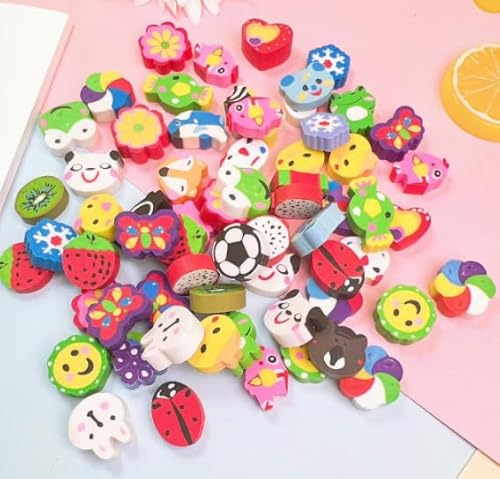 Radiergummi Tiere Set,Radiergummi Kinder,50 PCS Neuheit Radiergummis,Tiere Radiergummis für Kinder,Radierer Geschenke Klasse Belohnungen für Studenten Radiergummi Tiere Set,Radiergummi Kinder,50 PCS Neuheit Radiergummis,Tiere Radiergummis für Kinder,Radierer Geschenke Klasse Belohnungen für Studenten von KARELLS