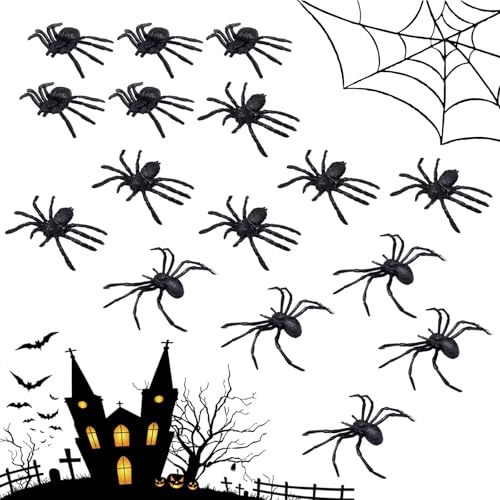 Realistische Plastik Spinne,15 PCS Halloween Spinne,Spinnen Deko,Halloween Deko,Spinnen Tischdekoration,Spinnen aus Kunststoff,Lebensechte Gummispinne,Halloween Deko,Für Halloween Gruselig Deko Realistische Plastik Spinne,15 PCS Halloween Spinne,Spinnen Deko,Halloween Deko,Spinnen Tischdekoration,Spinnen aus Kunststoff,Lebensechte Gummispinne,Halloween Deko,Für Halloween Gruselig Deko von KARELLS