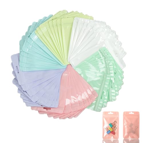 KASESSS 120Pcs Baggys, Farbe Mylar Beutel, Wiederverschließbar Mylar Bags, Holografische Baggies, Zip Beutel, Folienbeutel, Druckverschlussbeutel für Süßigkeiten Keksen Schmuck, 7.5X10CM KASESSS 120Pcs Baggys, Farbe Mylar Beutel, Wiederverschließbar Mylar Bags, Holografische Baggies, Zip Beutel, Folienbeutel, Druckverschlussbeutel für Süßigkeiten Keksen Schmuck, 7.5X10CM von KASESSS