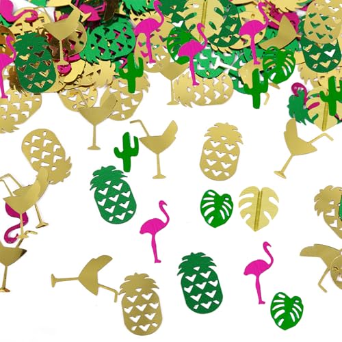 KASESSS 500 Stück Konfetti Geburtstag, 30g Konfetti Hochzeit, konfetti Groß Tischdeko, KOnfetti Gold mit Blätter und Flamingo Motiven, Glitzer konfettis Deko Mädchen Junge für Geburtstage Partys KASESSS 500 Stück Konfetti Geburtstag, 30g Konfetti Hochzeit, konfetti Groß Tischdeko, KOnfetti Gold mit Blätter und Flamingo Motiven, Glitzer konfettis Deko Mädchen Junge für Geburtstage Partys von KASESSS