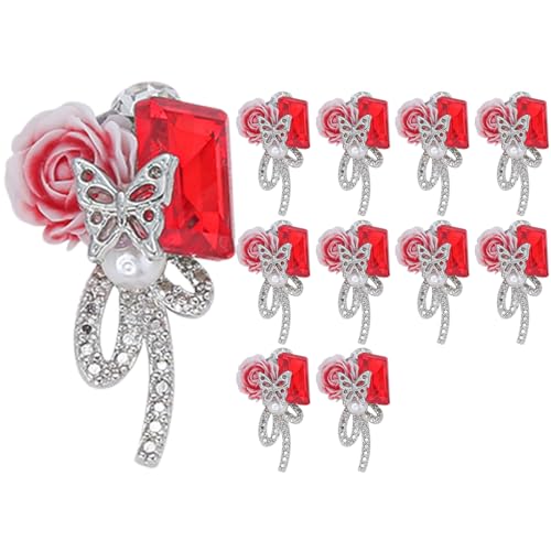 1 x 3D-Nagel-Strasssteine in Schmetterlingsform für Damen, elegante Nägel, Kunst-Dekoration, Zubehör, Nageldekoration von KASFDBMO