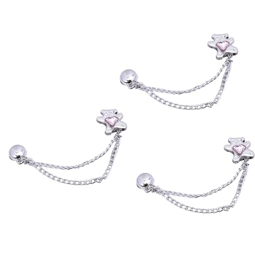 3 x Kleiderklammern mit Kette, schöne Schleifen, Knöpfe, Herz-Hosen-Clips, abnehmbare Nadeln 3 x Kleiderklammern mit Kette, schöne Schleifen, Knöpfe, Herz-Hosen-Clips, abnehmbare Nadeln von KASFDBMO