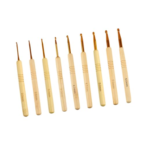 9pcs Ergonomischer Häkelhaken 2 0 Mm Bis 6 0 Mm Holzgriff Häkelhakennadel Anfänger Häkelhaken Zum Häkeln Von Stricken Häkelnadel 9pcs Ergonomischer Häkelhaken 2 0 Mm Bis 6 0 Mm Holzgriff Häkelhakennadel Anfänger Häkelhaken Zum Häkeln Von Stricken Häkelnadel von KASFDBMO
