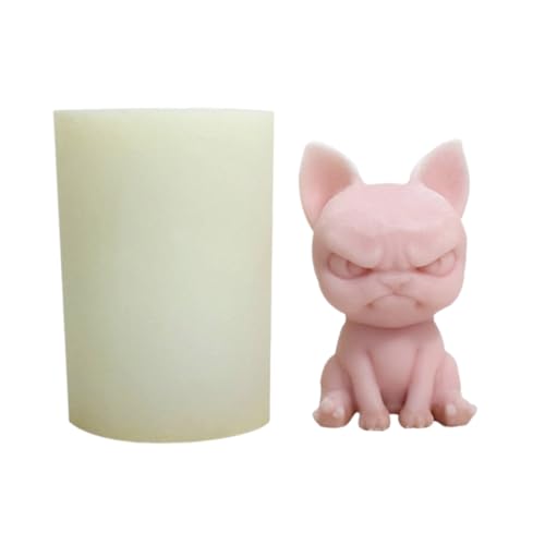 Angry Cat Kerzenform für selbstgemachte Kerzen, Gips, Ornamente, Weihnachtsgeschenk, Heimdekoration, Epoxidharz-Guss-Silikonform von KASFDBMO