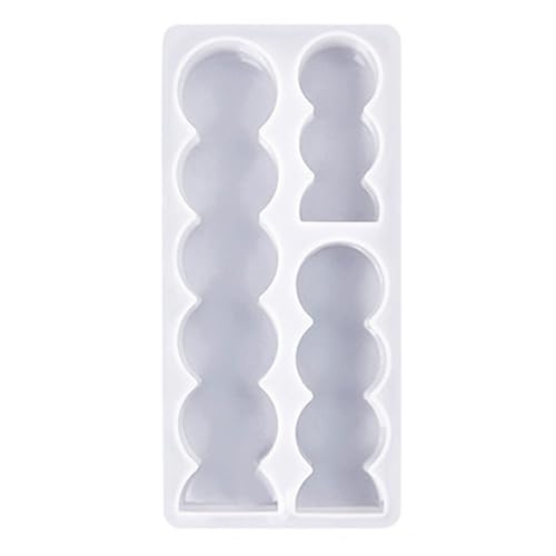 KASFDBMO Runde / gewellte Kerzengießformen/Herz für Kerzenherstellung Schokoladenseife DIY Geschenk Lange Kerzenformen von KASFDBMO